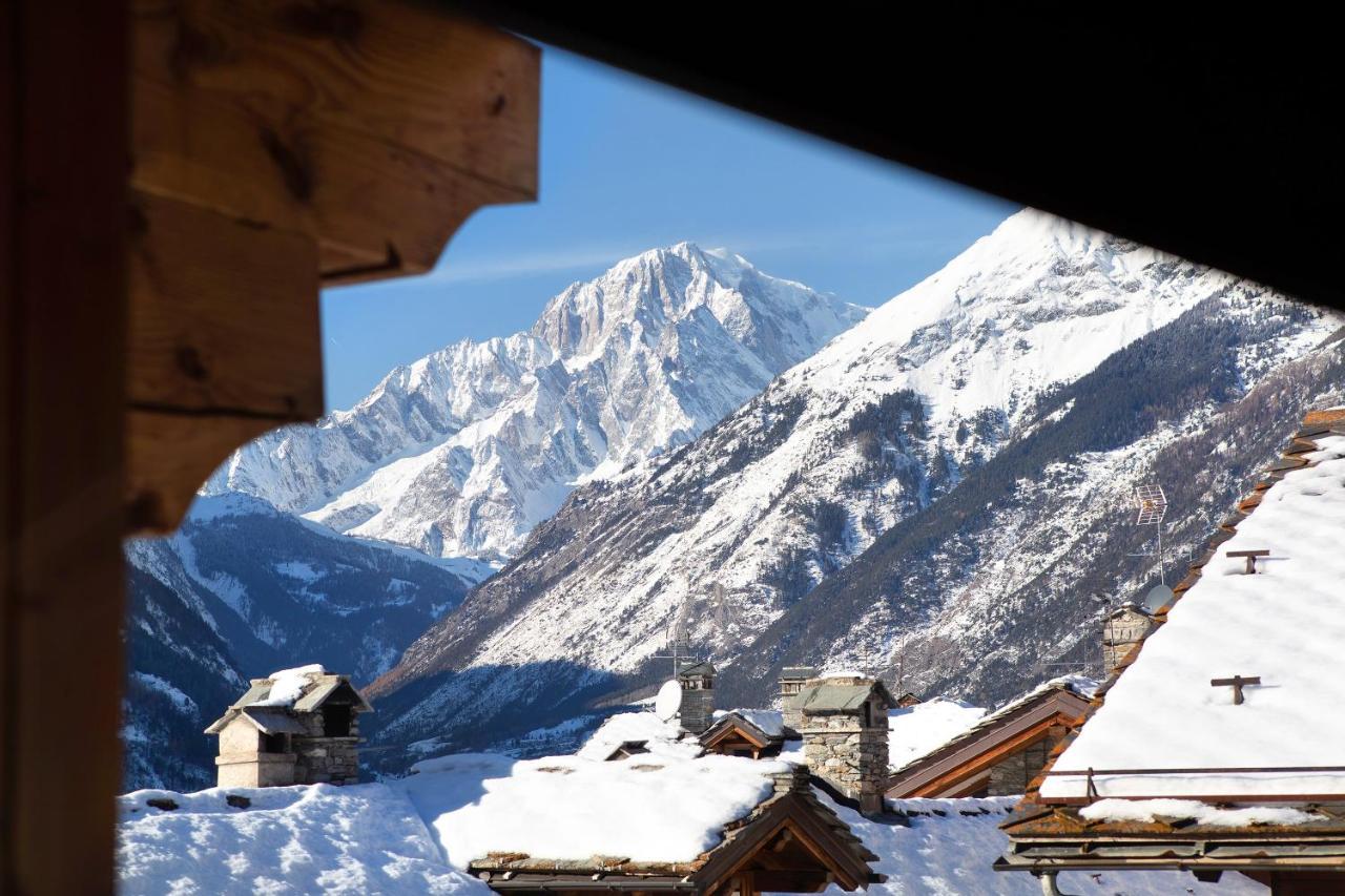 Chalet Vista Monte Bianco La Salle Esterno foto
